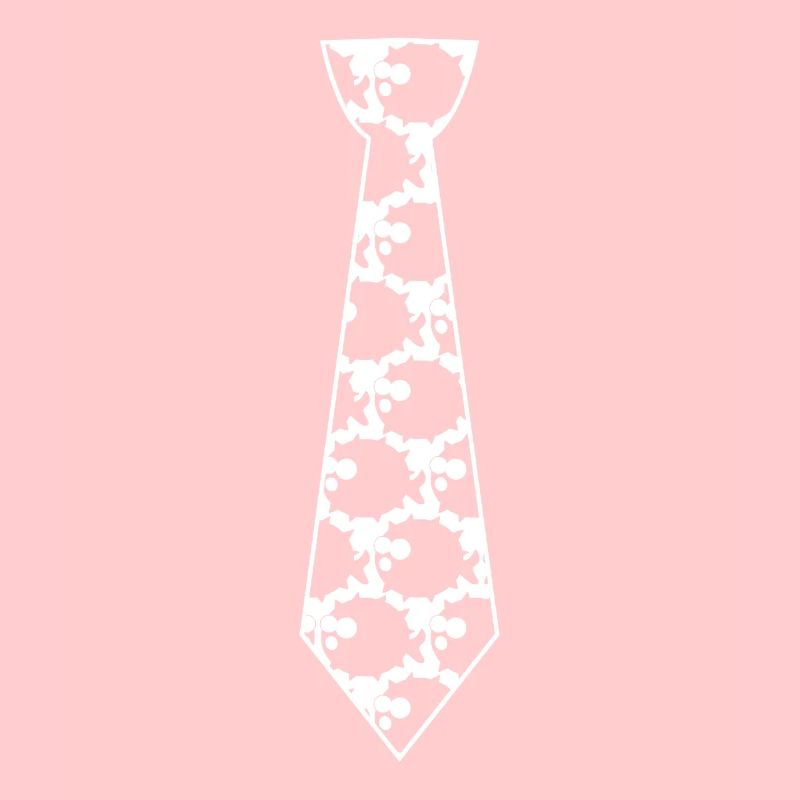 Cravate poisson-globe avec poisson-globe