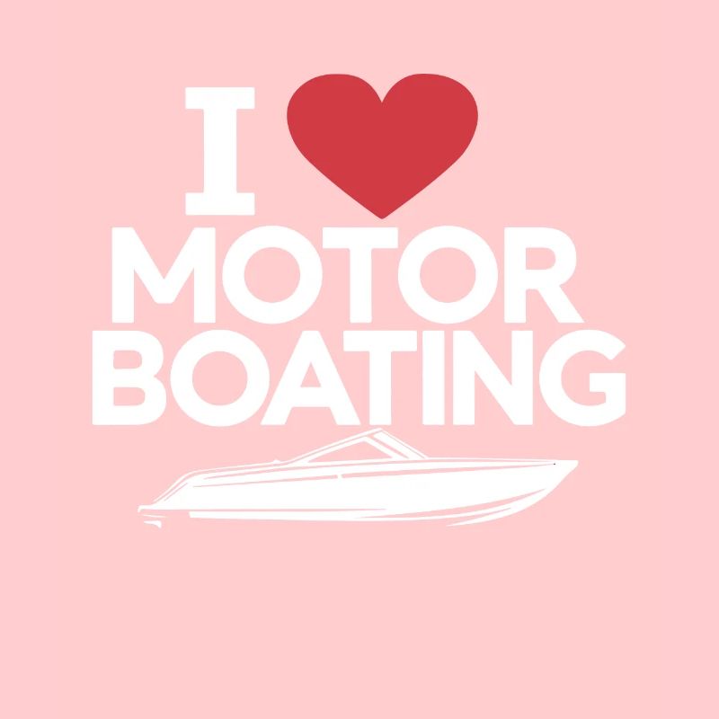 Bootsfahrer Ich liebe Motorbootfahren Lustige Schnellboot Männer