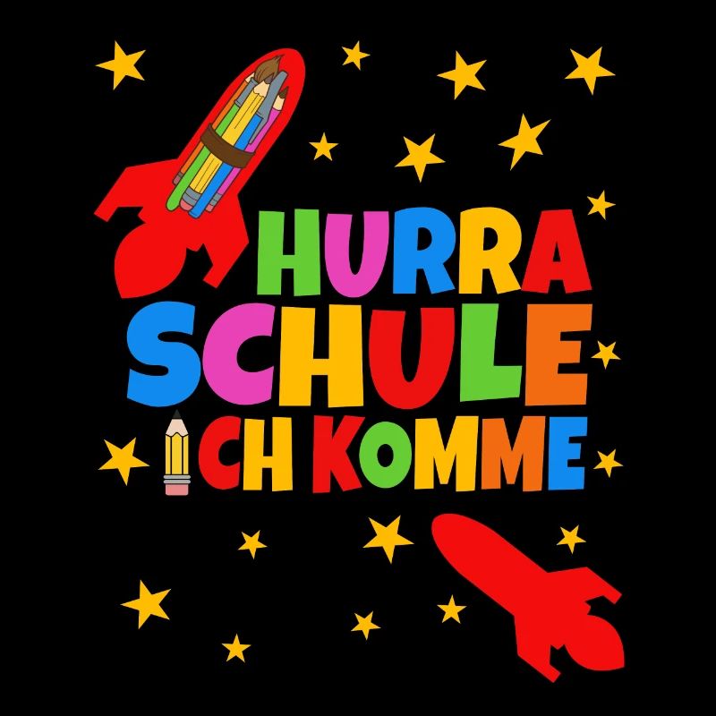 Hurra Schule ich komme Schulkind Einschulung