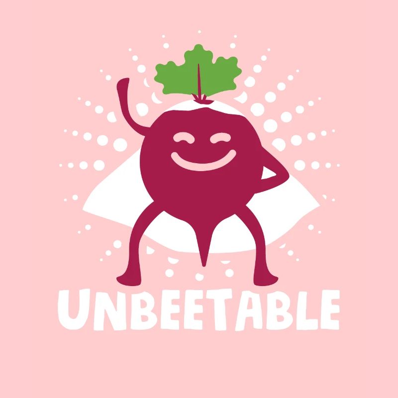 Beetroot vegetables for vegans Saying: Unbeetable