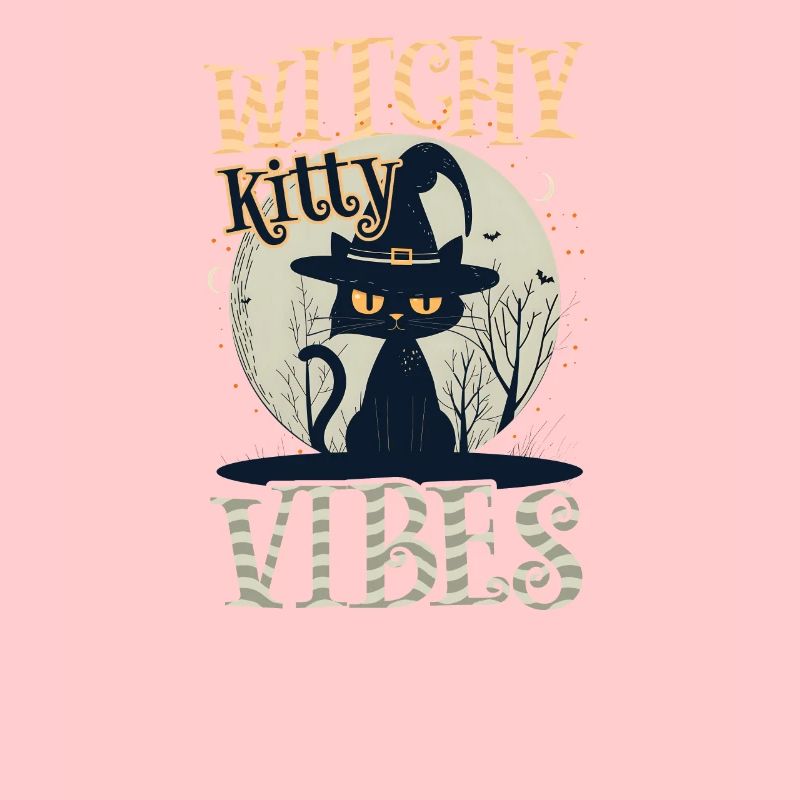 Halloween Chat Sorcière Kitty Vibes
