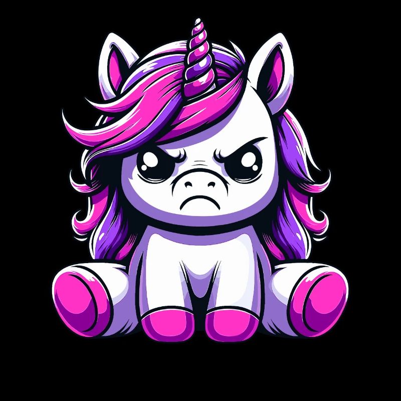 Süßes Einhorn Genervt