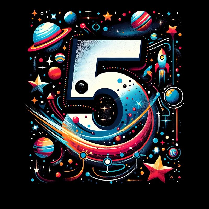 astronaute 5ème anniversaire garçon de l’espace 5 ans