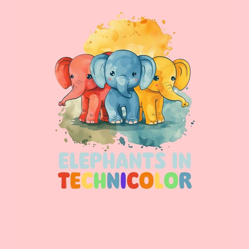 Elefantenelefanten in Technicolor