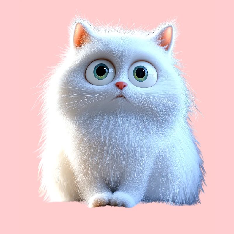 Chat Angora Blanc Chat Angora Chats Angora Mignons