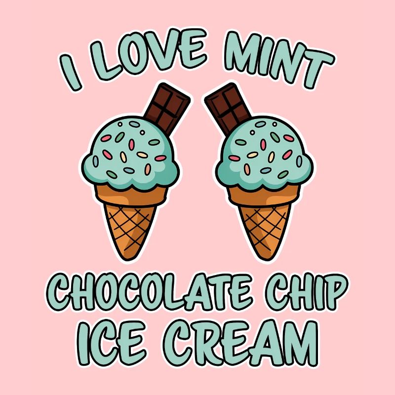Schoko Minz Eis Spruch Lustiges Minz Eis Geschenk