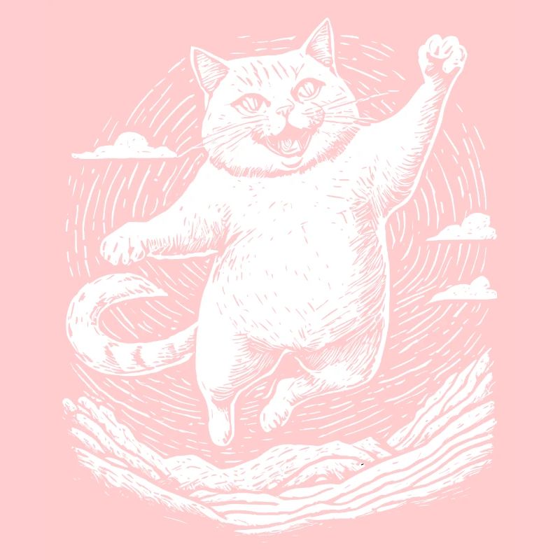 Cat practicing karate