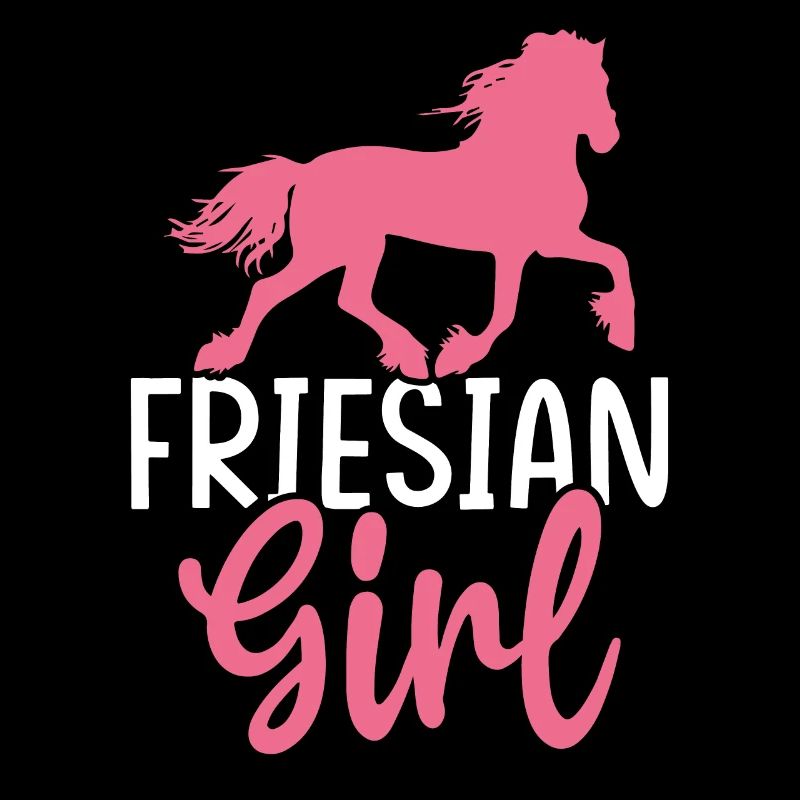 Friesenmädchen Reiterin Mädchen Pferd Reiten
