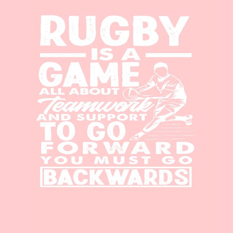 Rugby Player Teamwork Walking Backwards