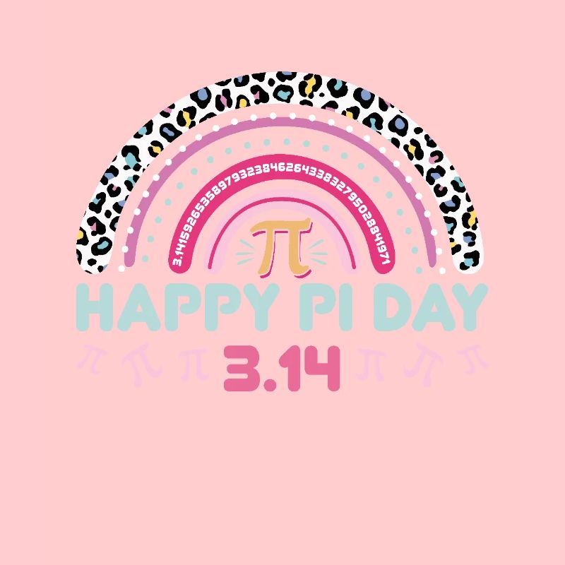 Fröhlicher Pi Tag 3.14 Regenbogen Design