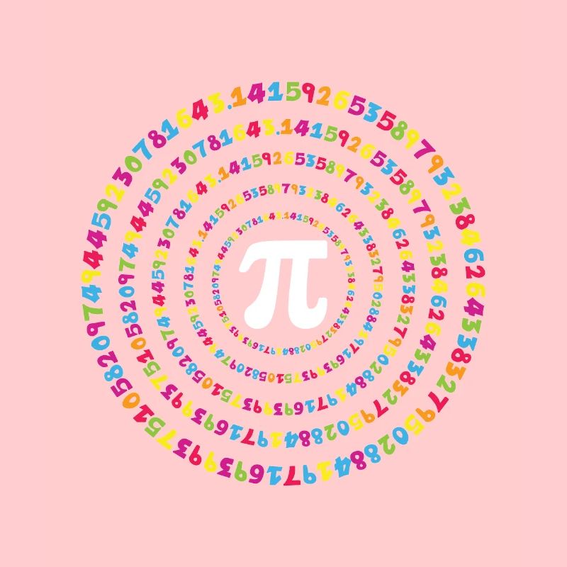 Cycle coloré pour le Pi Day avec spirale numérique