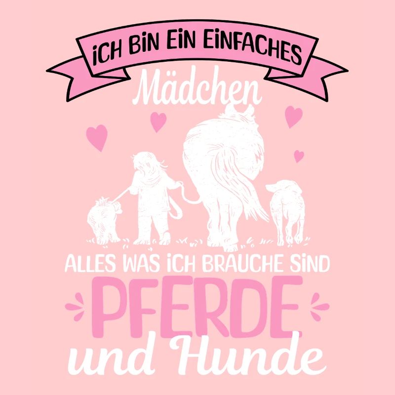 Einfaches Mädchen Pferde