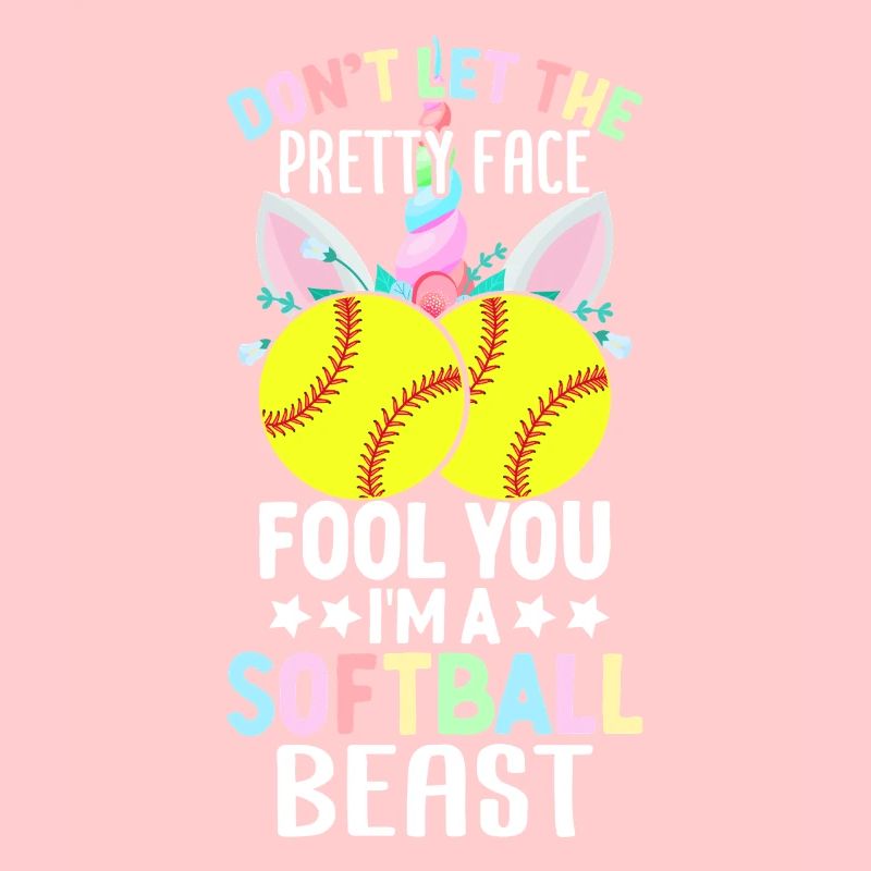 Ich bin ein Softball-Biest Softball-Mädchen