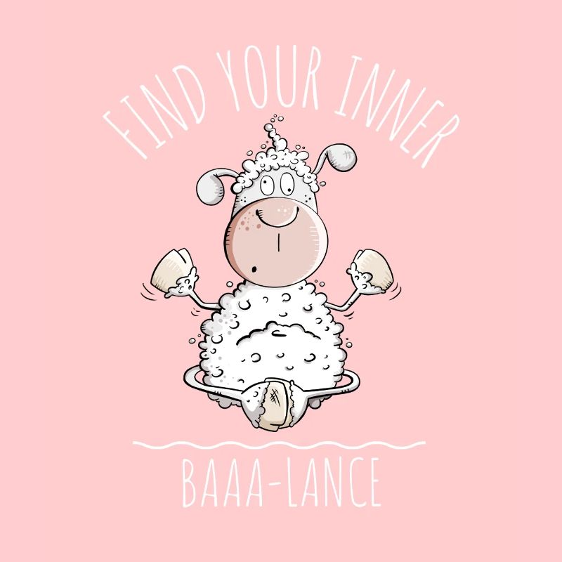 Yoga Mouton Dire Baaa-Lance Jeu de Mots