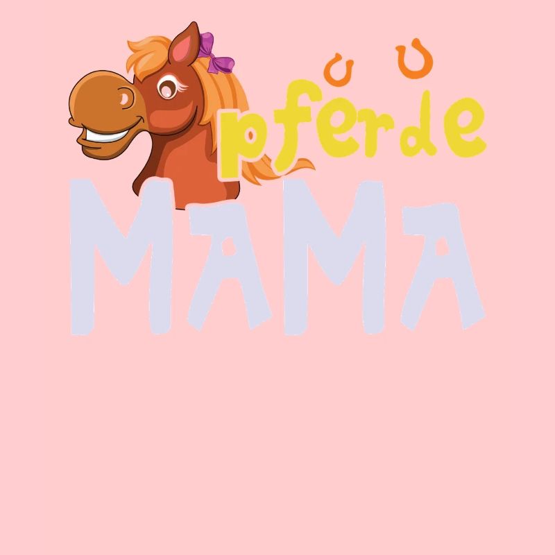 Stolze Pferde Mama Illustration