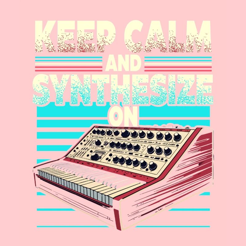 Synthesizer Synth Keep Calm And Synthesize On