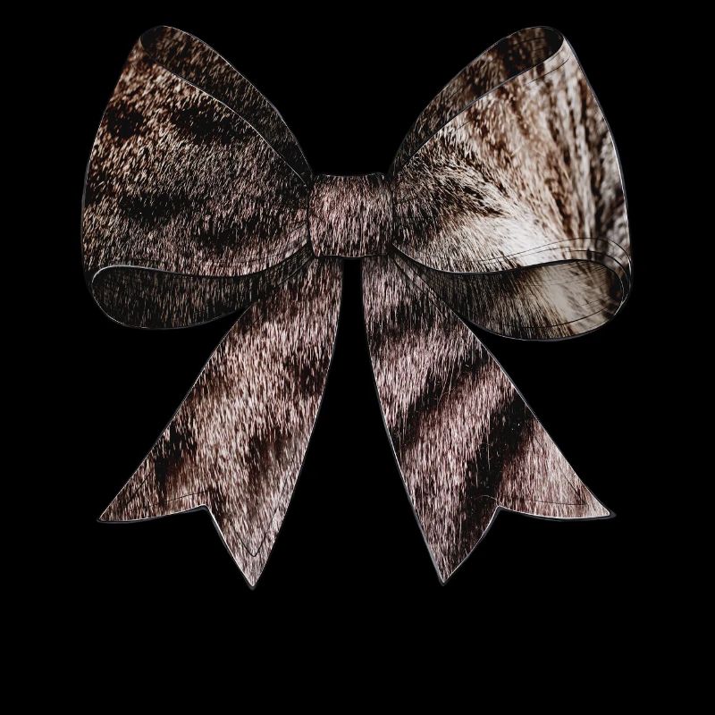 Coquette Bow Tabby Katze Gray Fell Graues