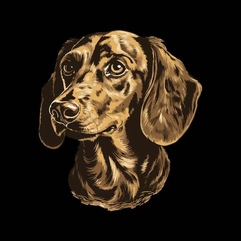 Teckel Chien Portrait Teckel