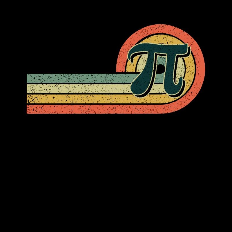 Retro Pi Symbol Design for Pi Tag