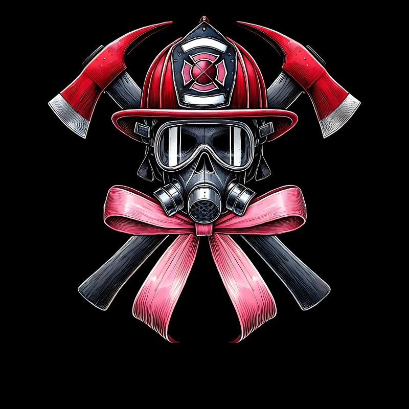 Coquette Bow Pompier Maman Pompier