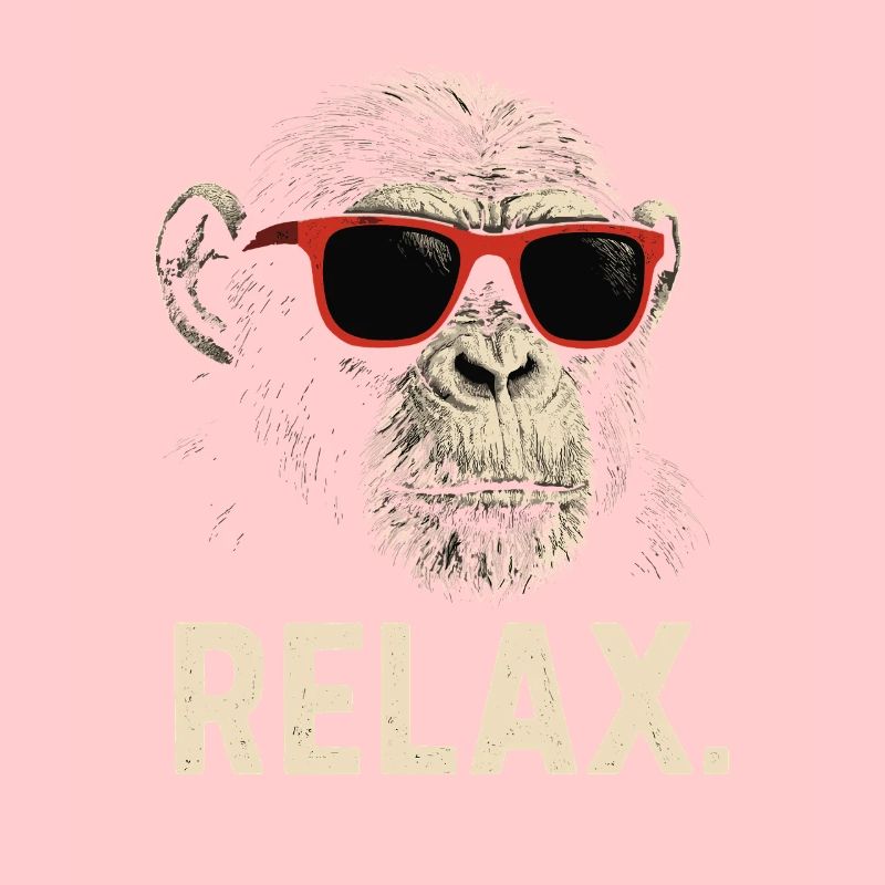 Cooler Affe mit Sonnenbrille – Relax