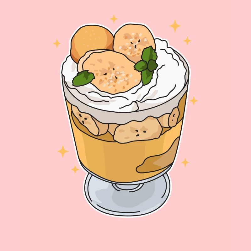 Bananenpudding Bananen Pudding Geschenk