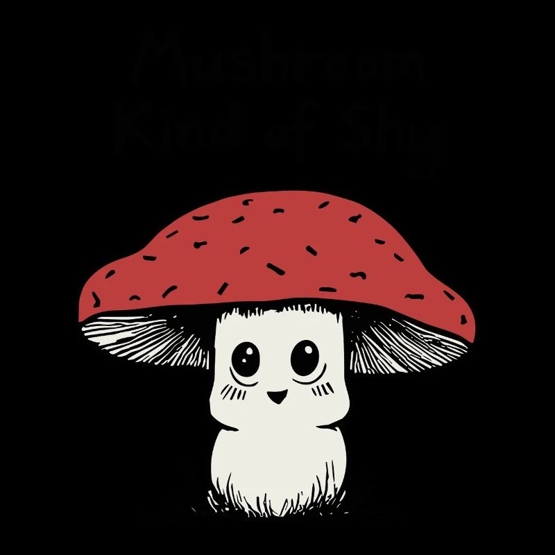 Champignon un peu timide