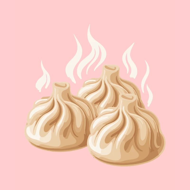 Steaming dumpling design