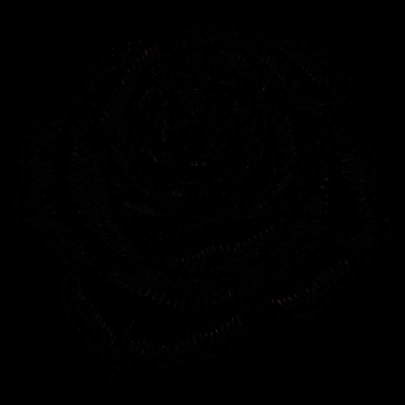 Rose - Cooles botanisches Logo