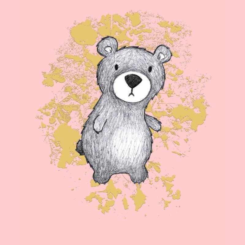 Bär mit honiggelben Blättern
