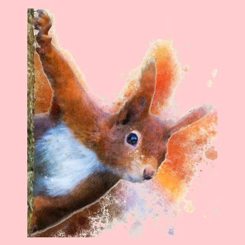 Eichhörnchen Aquarelldesign
