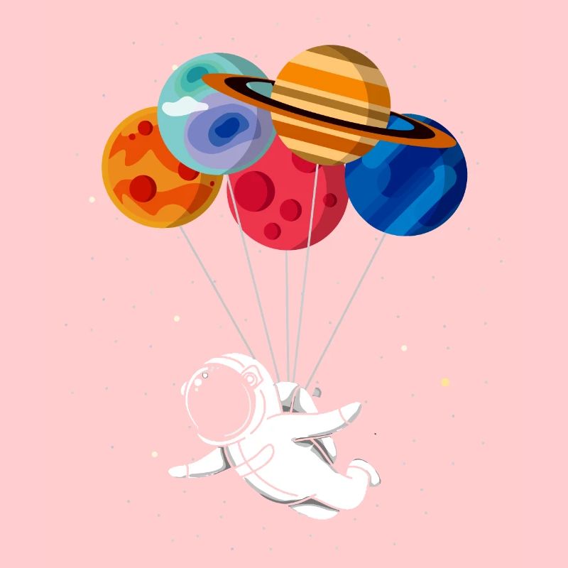 Voyage dans l’espace Drôle Graphique