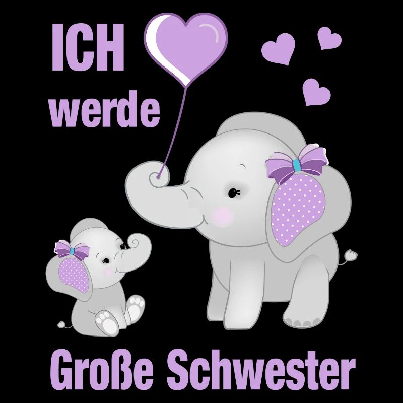 Ich werde große Schwester werden kleine Elefanten