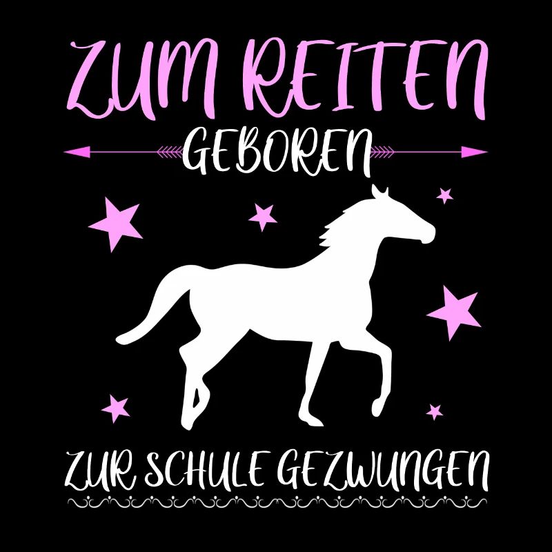 Zum Reiten Geboren.Mädchen Kinder Pferde