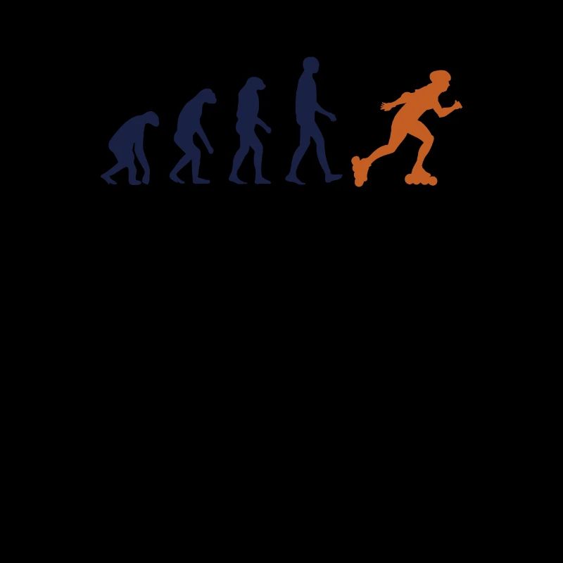 Skater Evolution Retro Rollschuhfahren Entwicklung