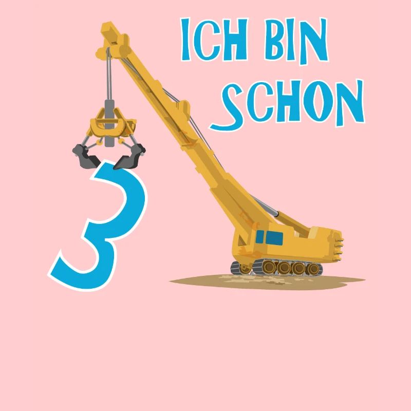 Ich bin schon drei Kran Geschenkidee