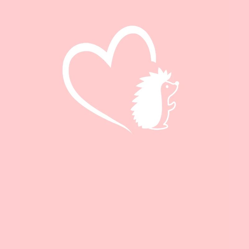 Hérisson avec un amour de hérisson de conception de coeur