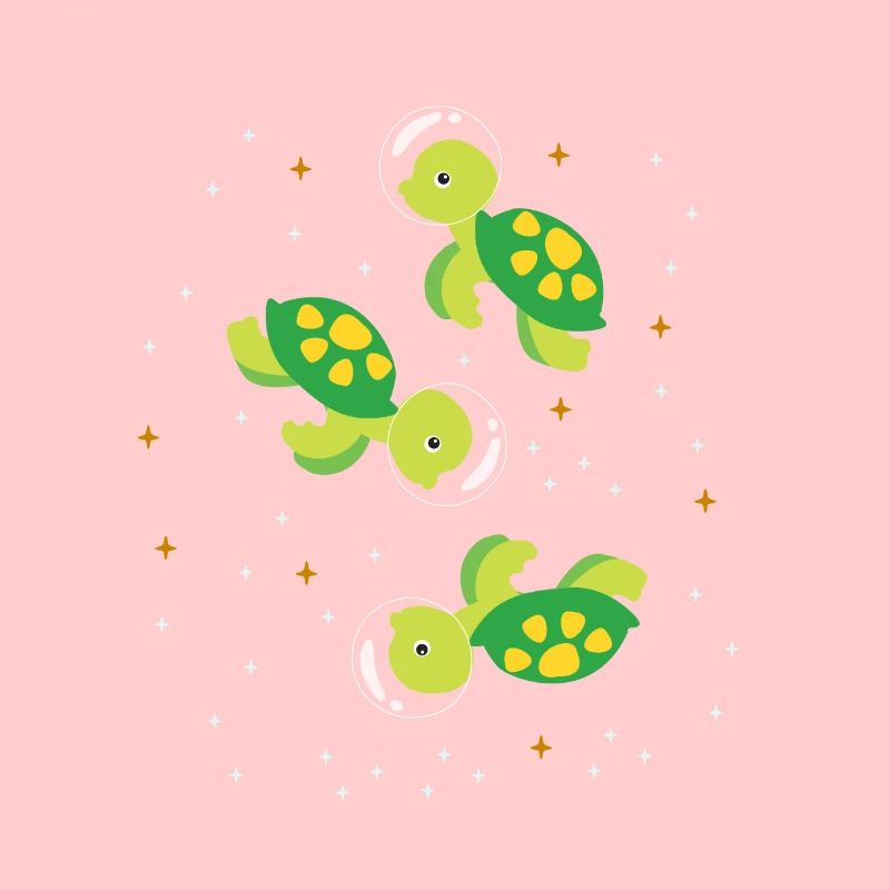 Turtle astronaut outer space