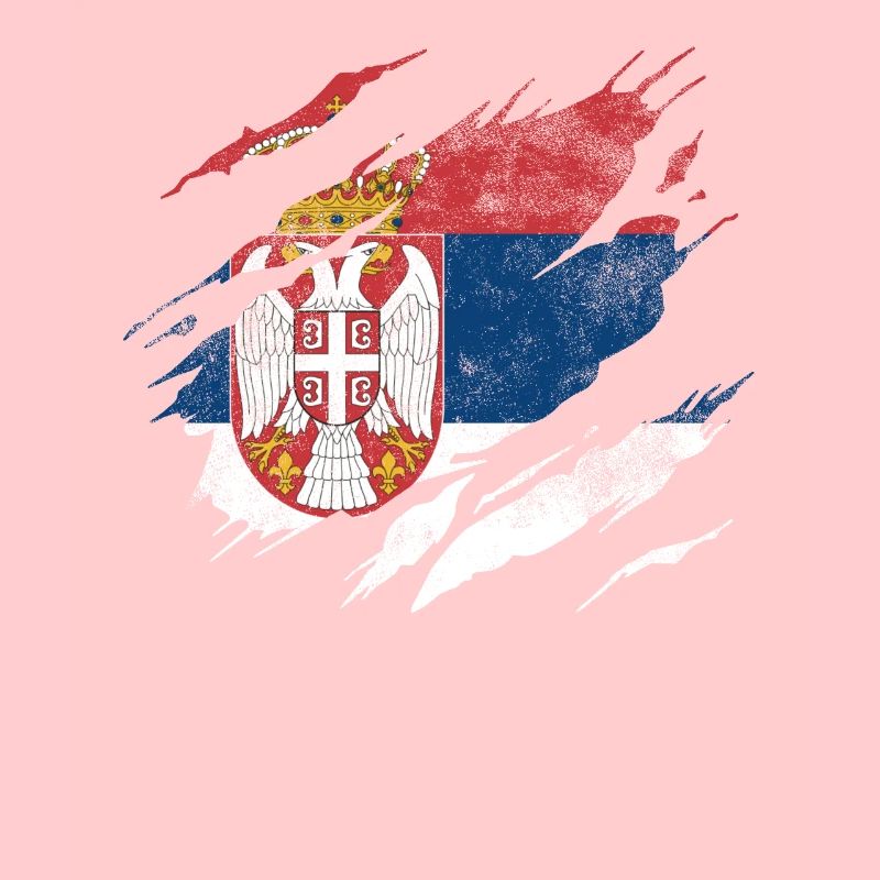 Serbien Flagge Wappen