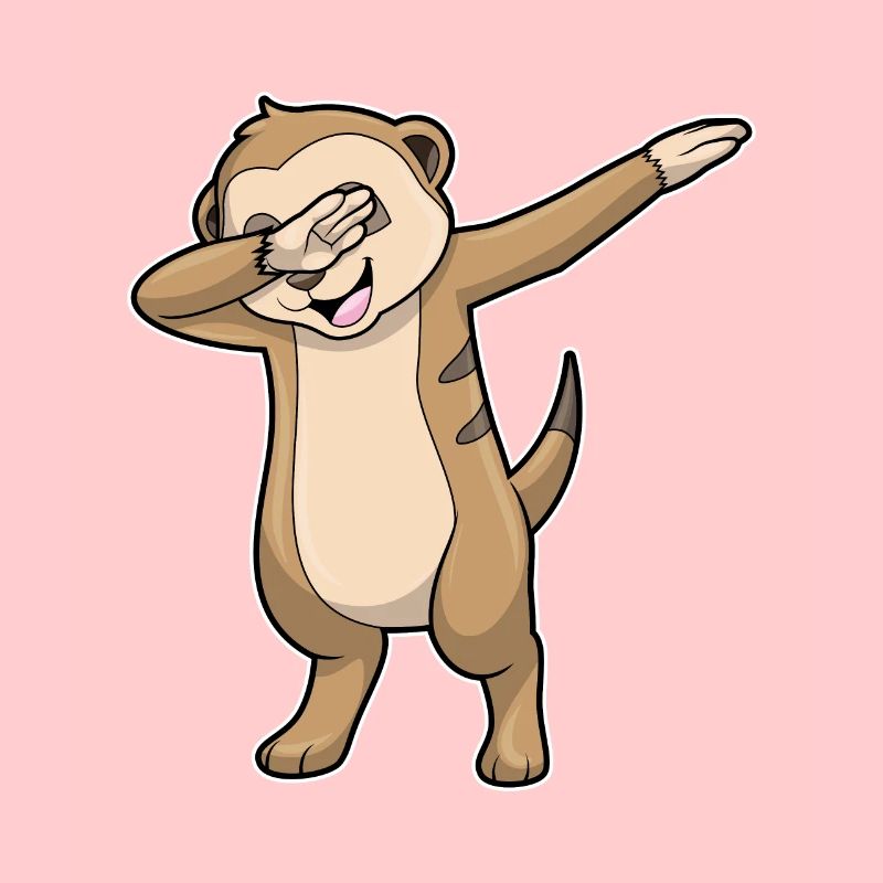 Suricate au hip hop danse Dab