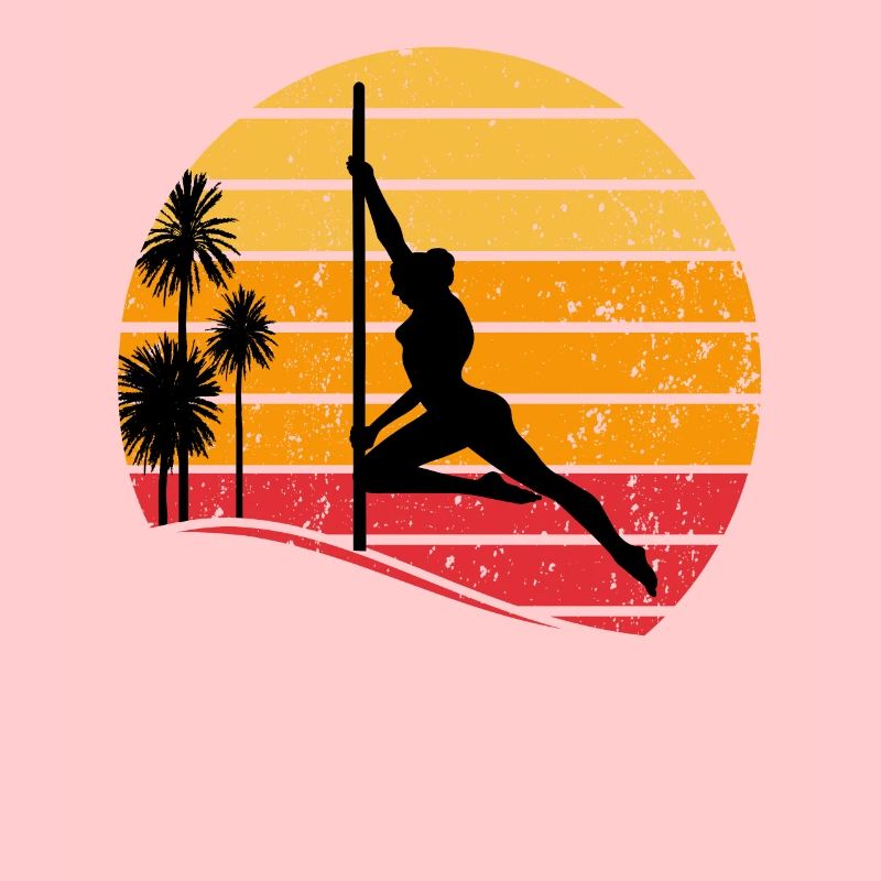 Pole Dancing - Sunset Pole Dance Silhouette