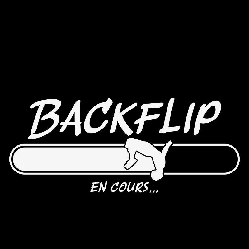 Backflip in progress parkour gift