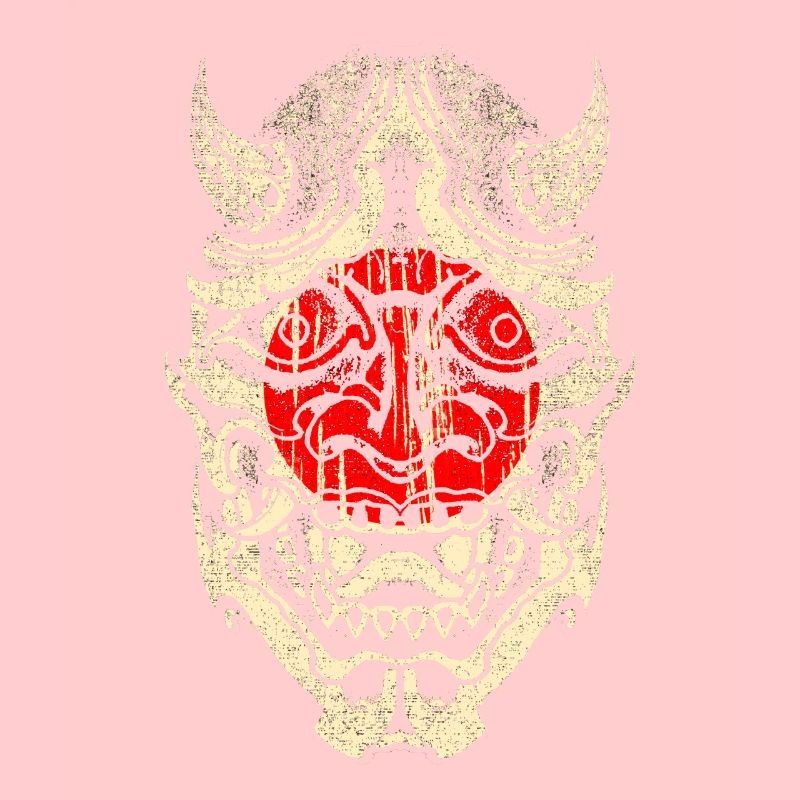 Japanische Samurai Maske