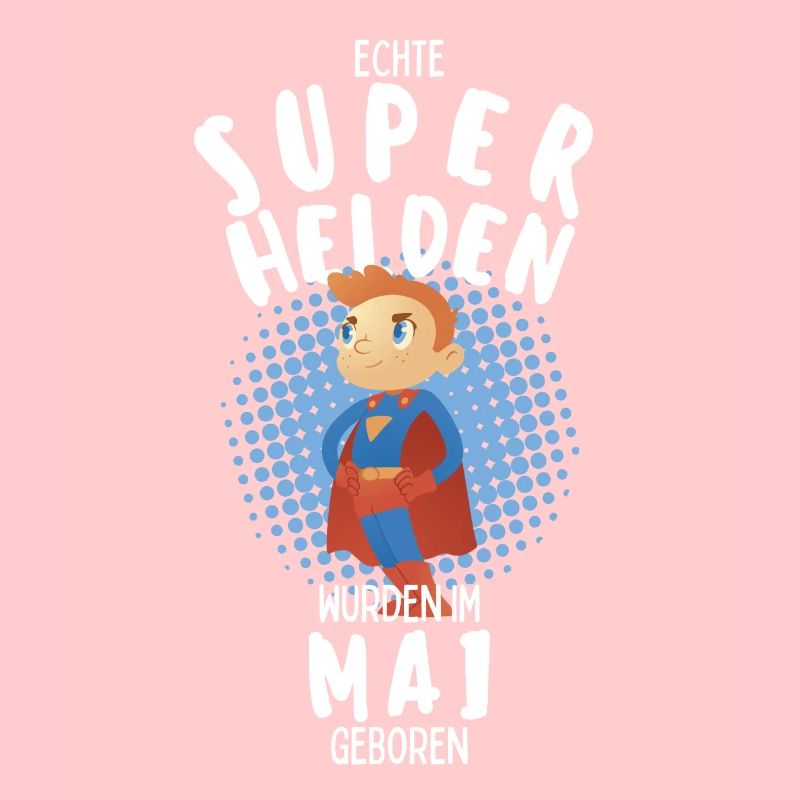 Echte Superhelden wurden im Mai geboren Junge