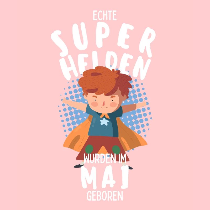 Echte Superhelden wurden im Mai geboren Junge