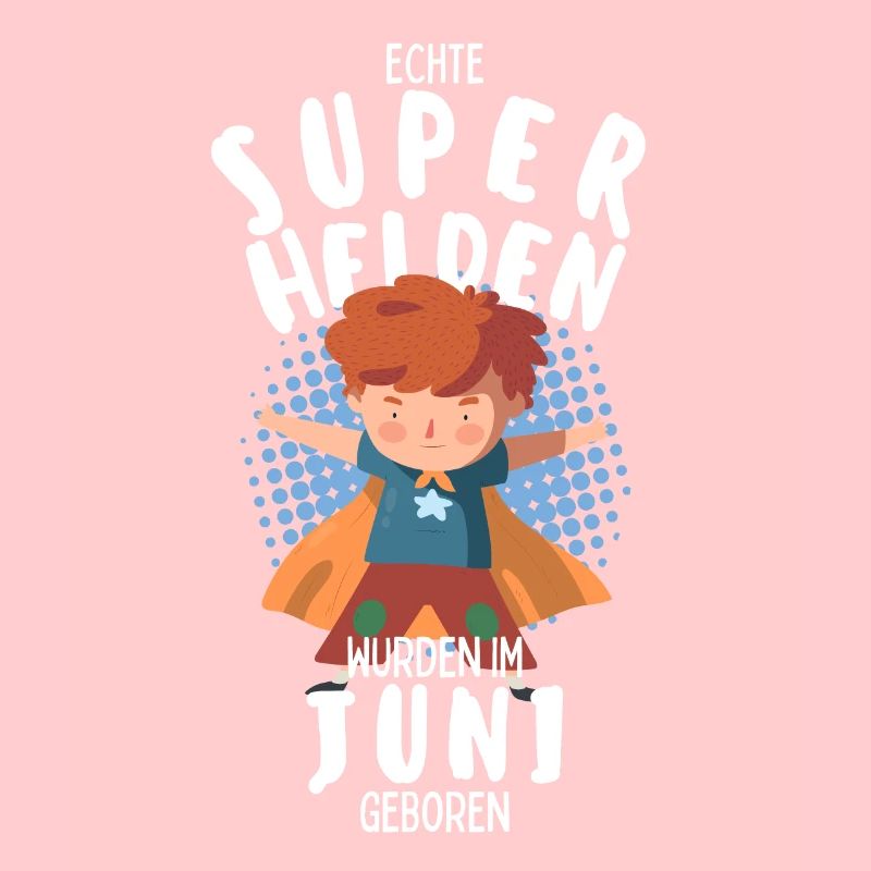 Echte Superhelden wurden im Juni geboren Junge