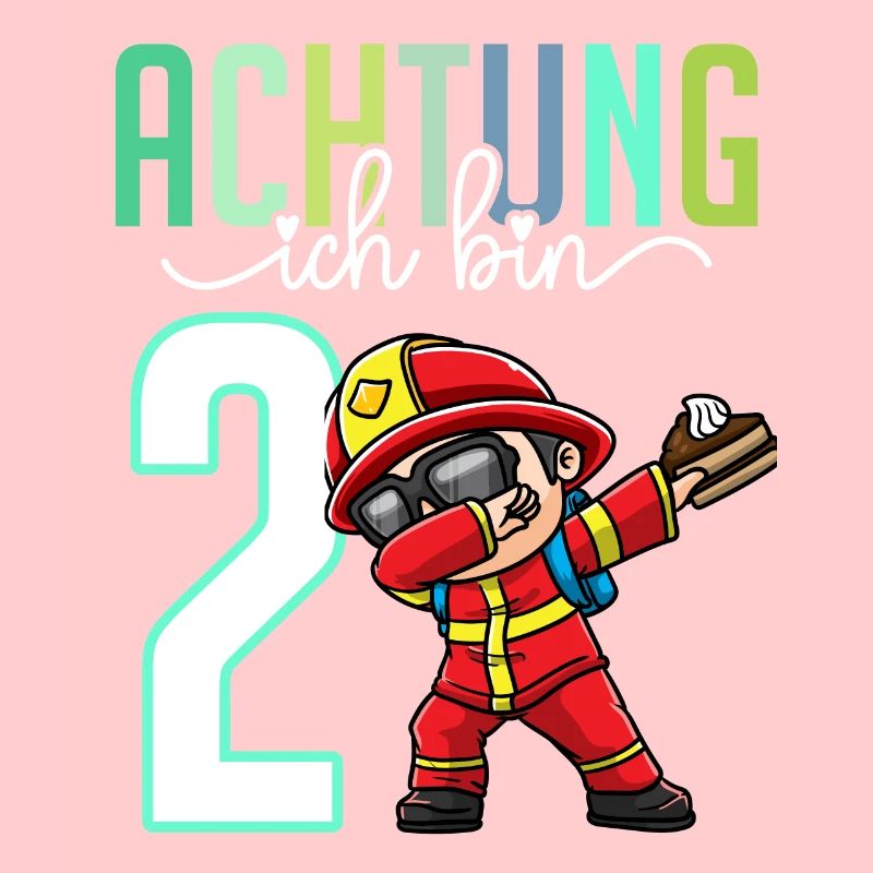 2. Geburtstag Mädchen 2 Jahre Feuerwehr