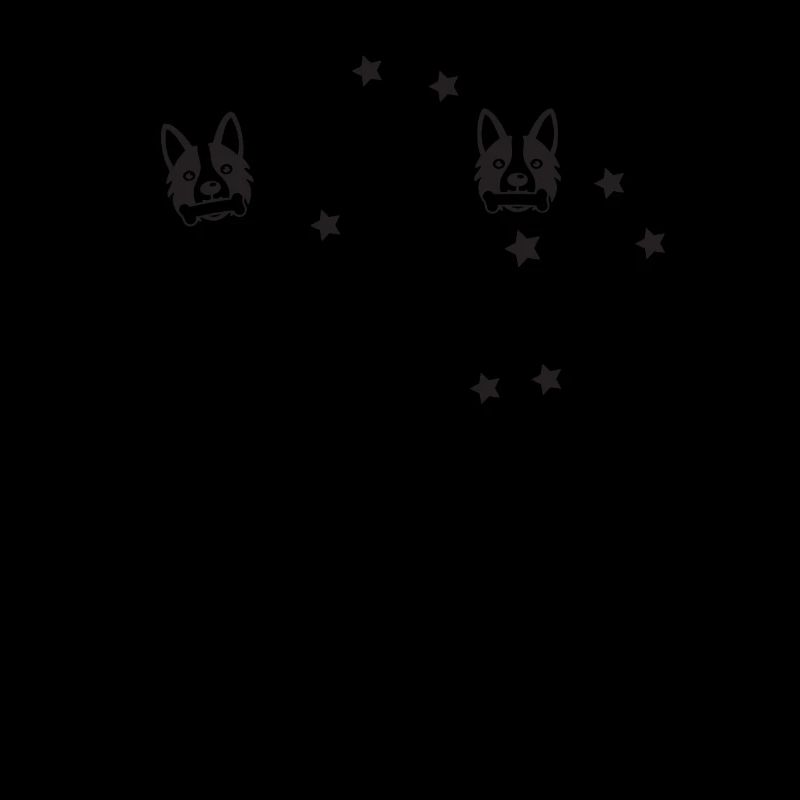 Chiens devant les gars