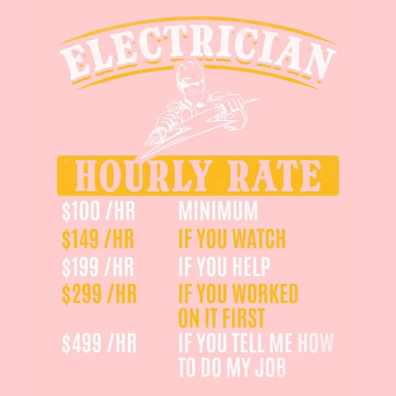 Hourly rate for electrical engineer electrician -