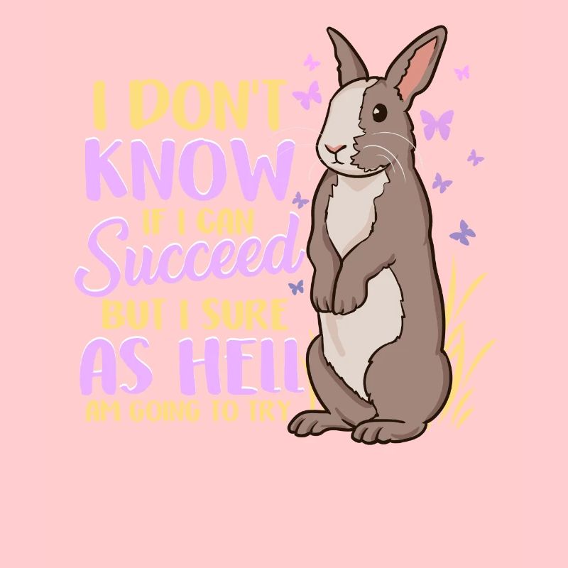 Cute ambitious rabbit challenge
